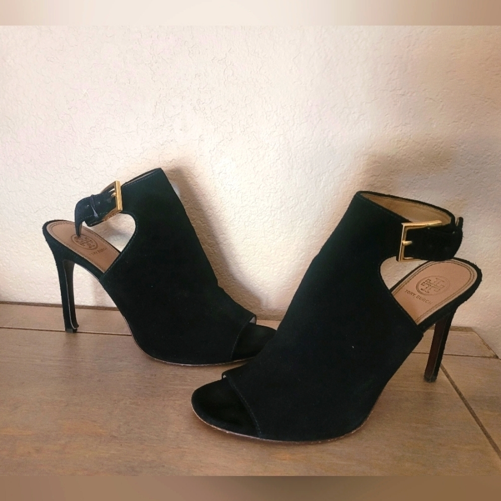 Tory Burch Britannia Tuxedo Suede Bootie